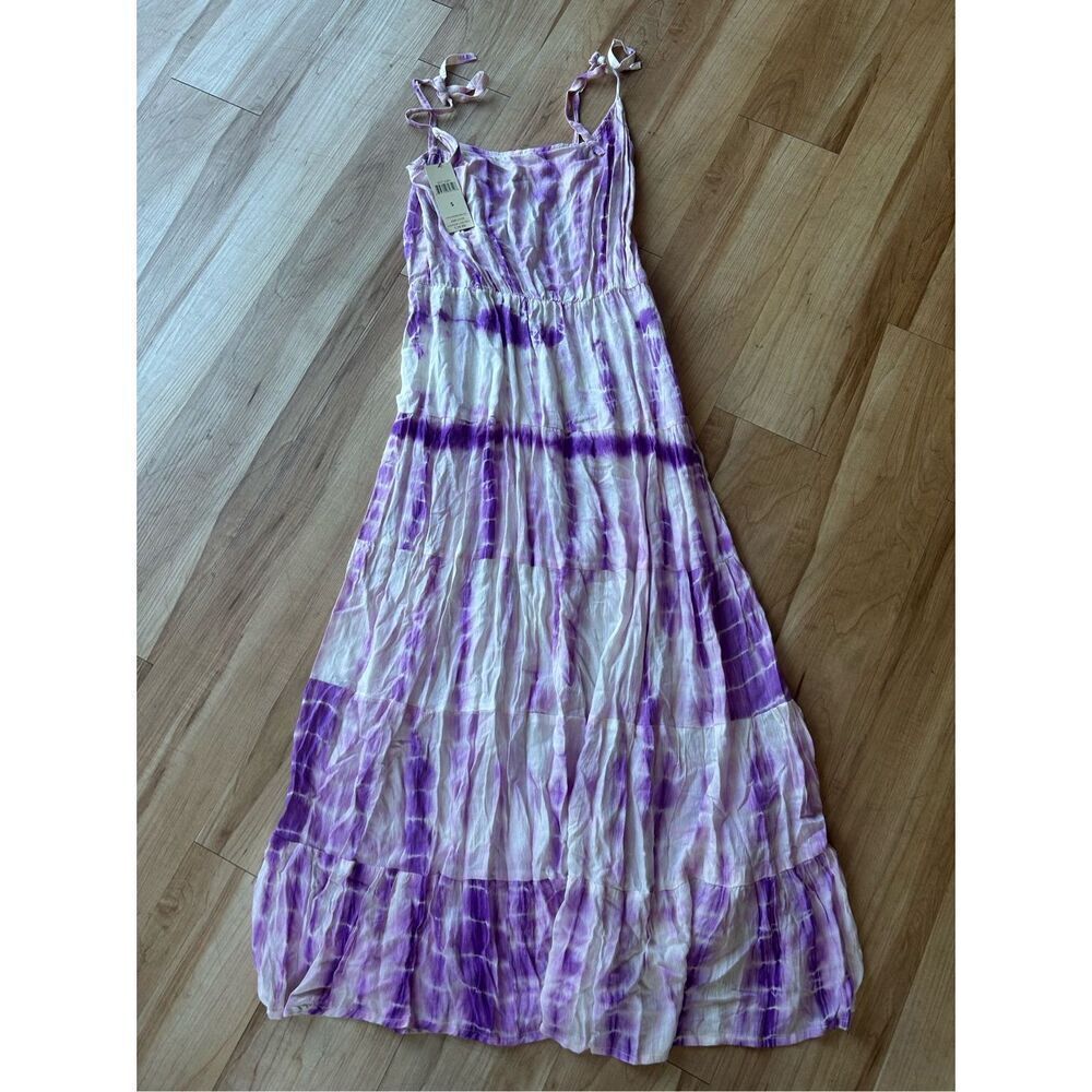 Young USA Women Long Dress  Summer Tie Dye Sleeveless